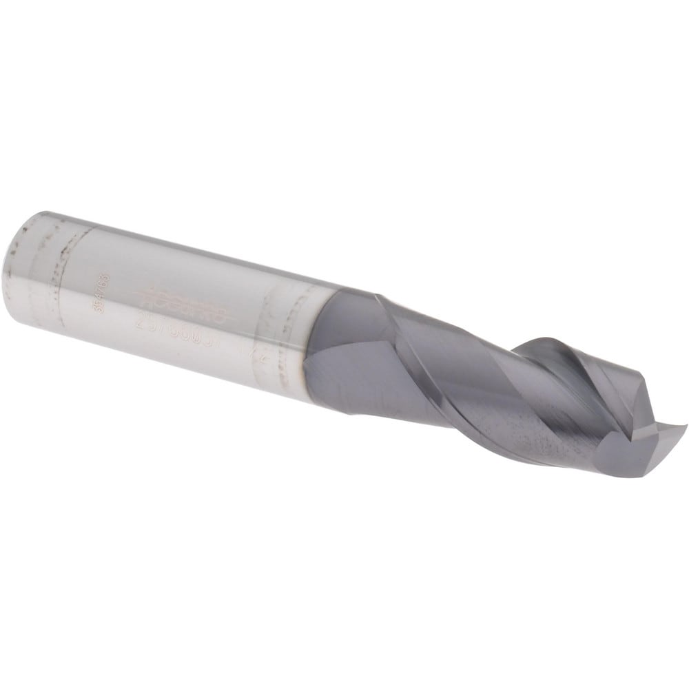 Accupro 14788338 Square End Mill: 2 Flutes, Solid Carbide 