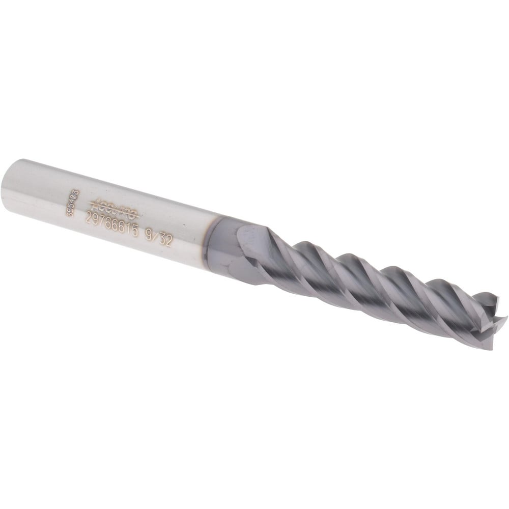 Accupro 14788564 Square End Mill: 4 Flutes, Solid Carbide 