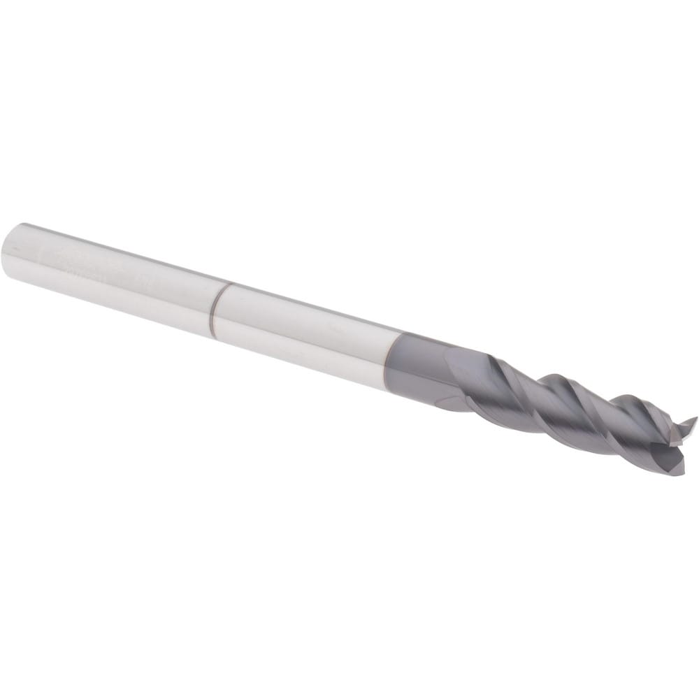 Accupro 14788443 Square End Mill: 3 Flutes, Solid Carbide 