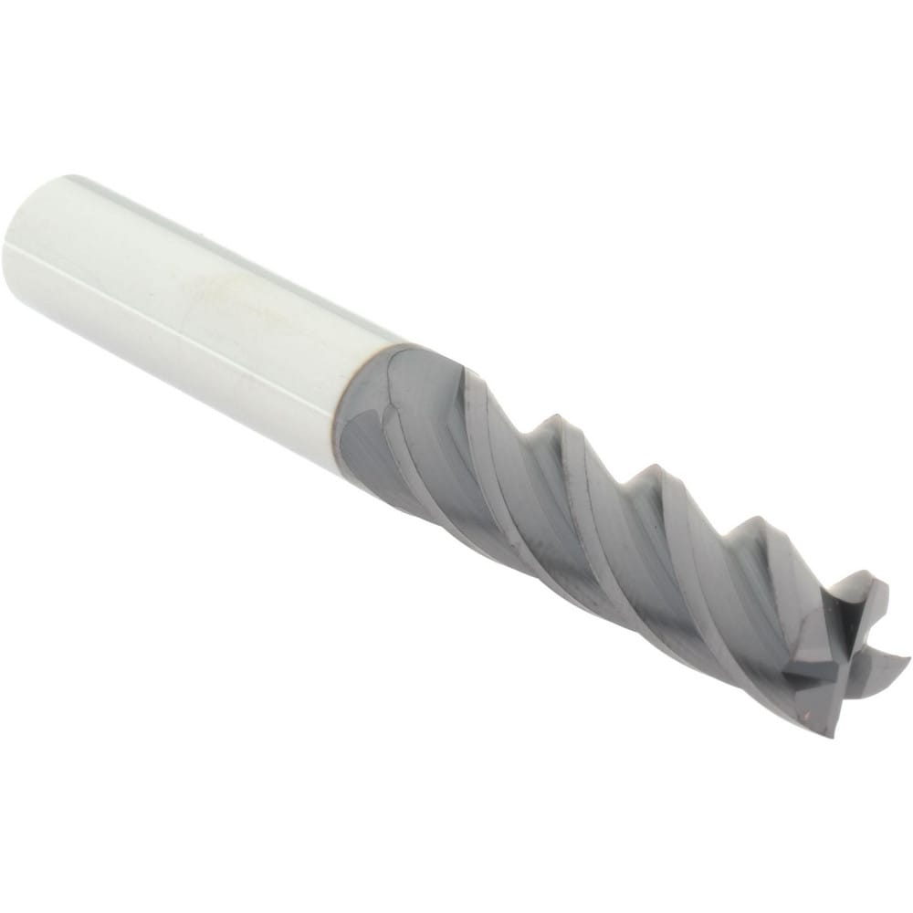 Accupro 14788566 Square End Mill: 4 Flutes, Solid Carbide 