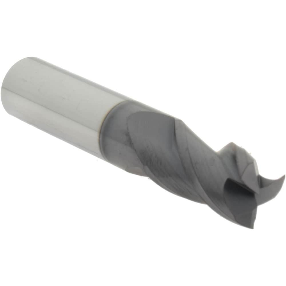 Accupro 14788416 Square End Mill: 3 Flutes, Solid Carbide 