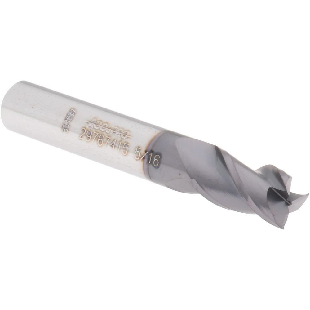 Accupro 14788415 Square End Mill: 3 Flutes, Solid Carbide 