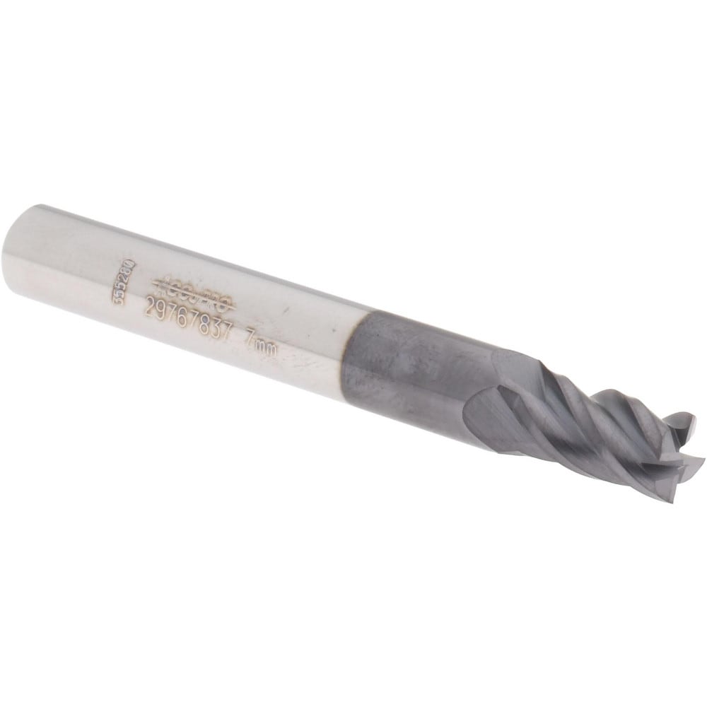 Accupro 14788522 Square End Mill: 4 Flutes, Solid Carbide 