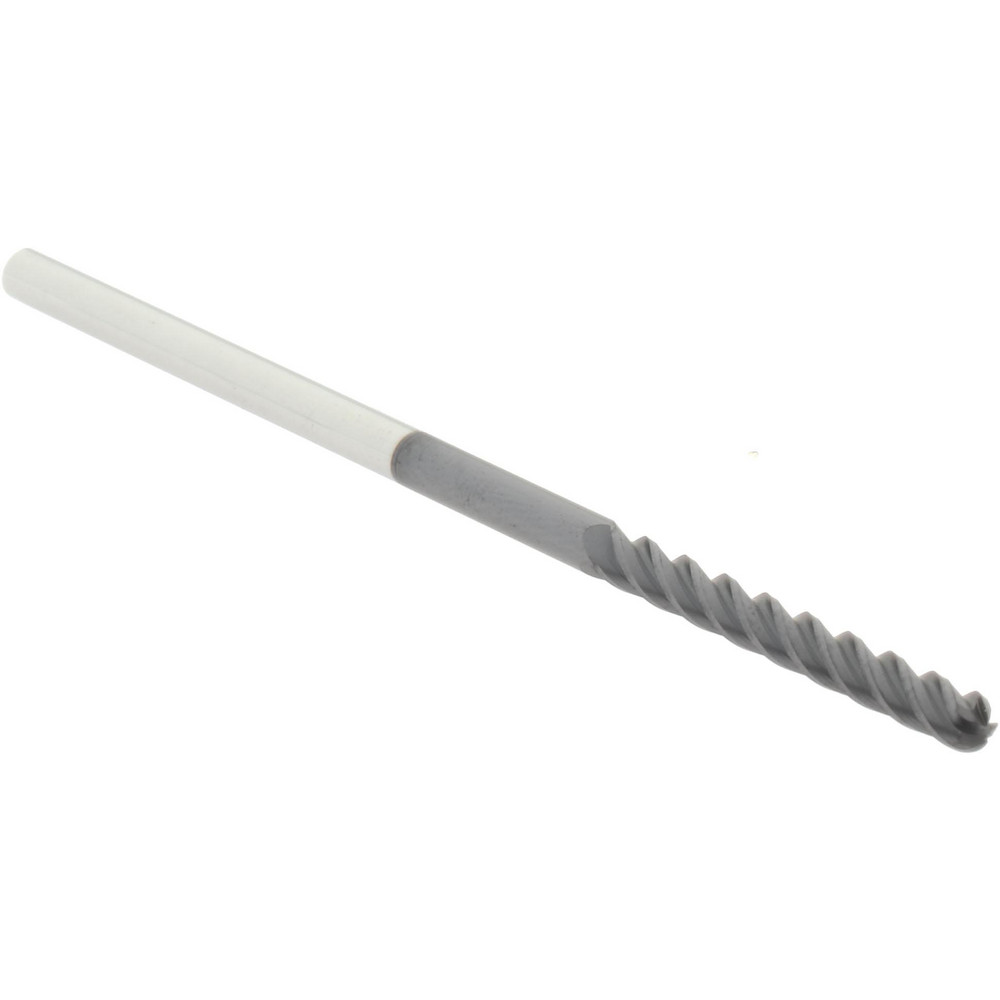 Accupro 14788705 Ball End Mill: 0.125" Dia, 1" LOC, 4 Flute, Solid Carbide Image