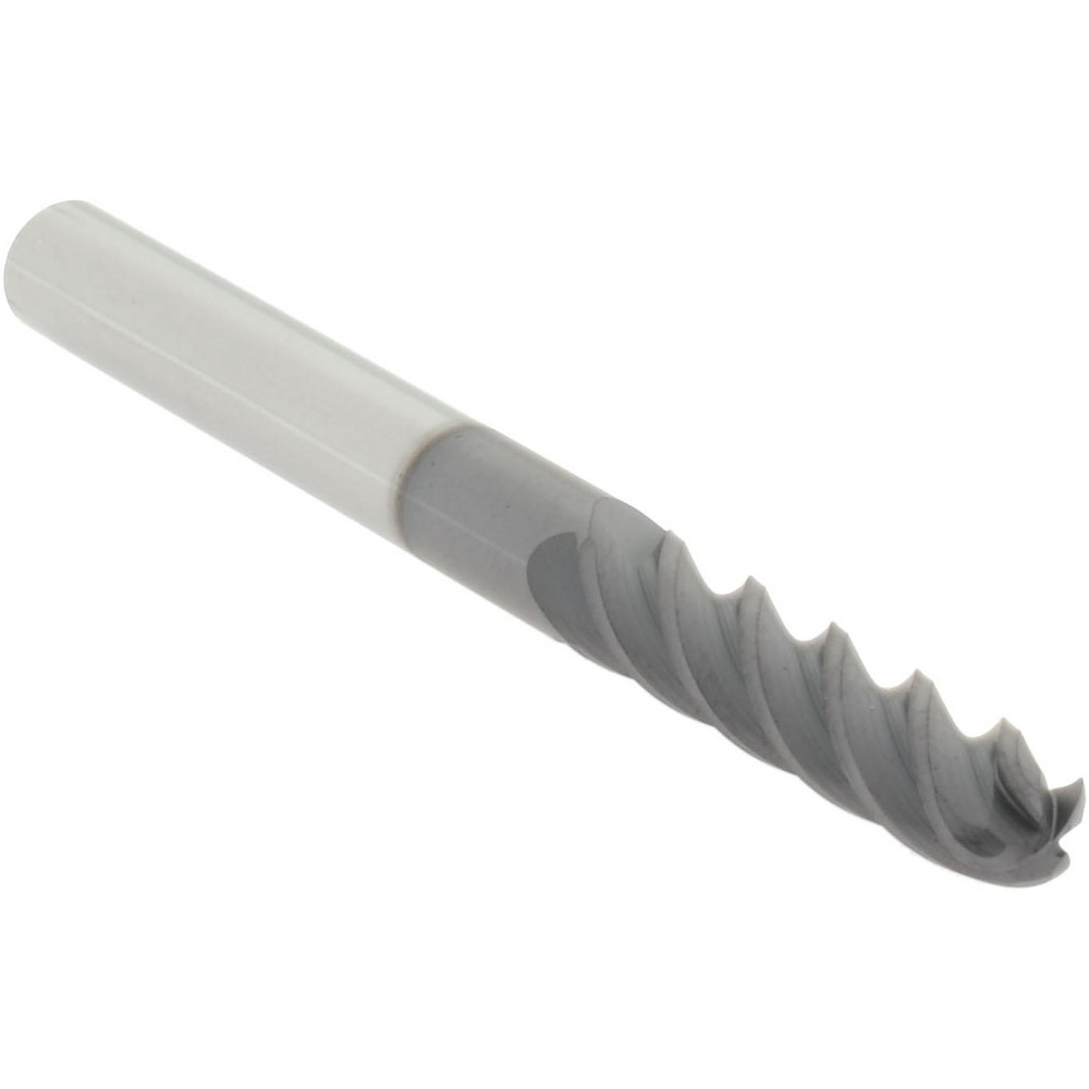 Accupro 14788701 Ball End Mill: 0.25" Dia, 1.125" LOC, 4 Flute, Solid Carbide Image