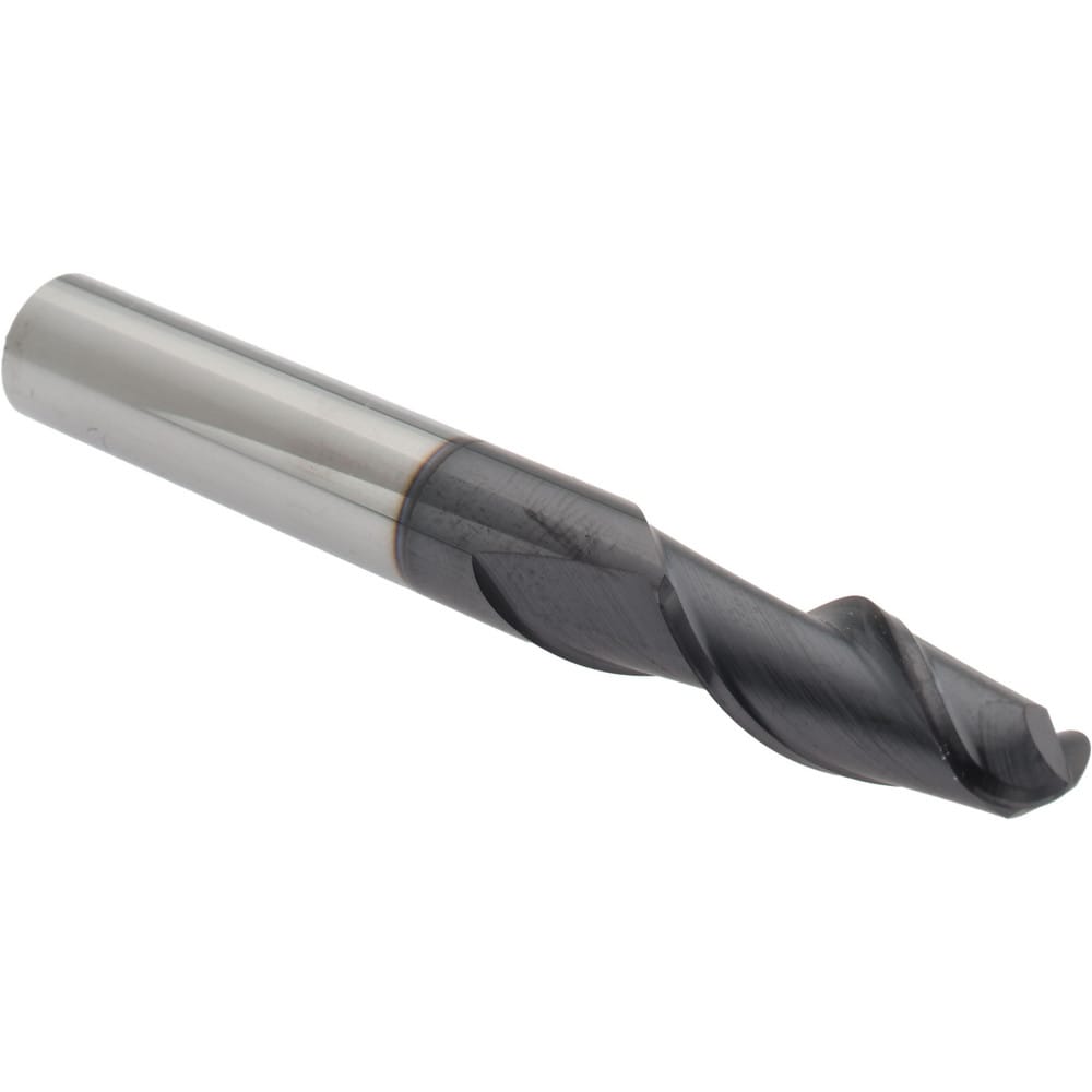 Ball End Mill: 0.313" Dia, 0.75" LOC, 2 Flute, Solid Carbide