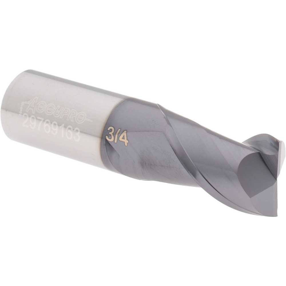 Accupro 14788356 Square End Mill: 2 Flutes, Solid Carbide Image