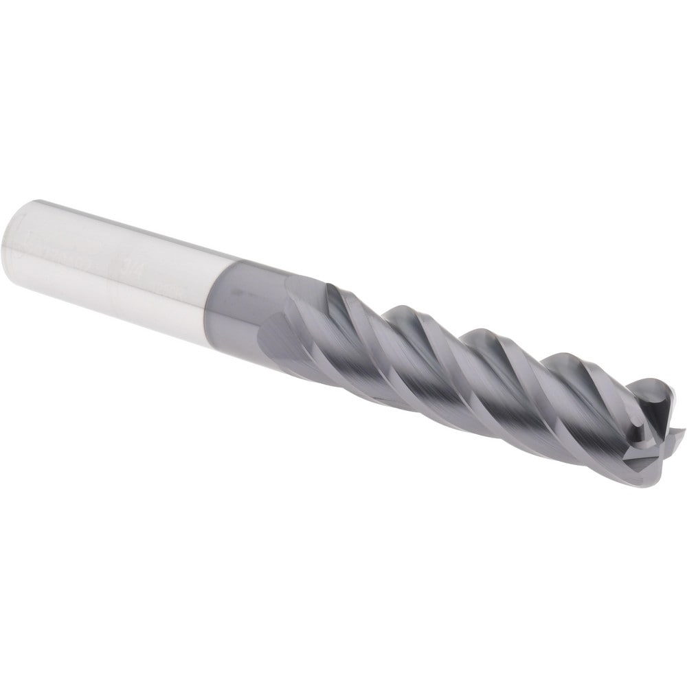 Accupro 14788558 Corner Radius End Mill: 3/4" Dia, 3" LOC, 0.13" Radius, 4 Flutes, Solid Carbide Image