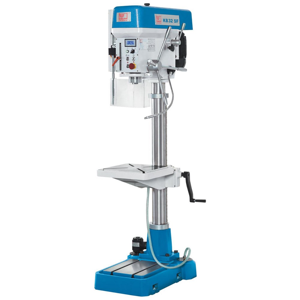 Knuth Floor Drill Press 2 hp, Step Pulley Drive, 230 V, 3 Phase