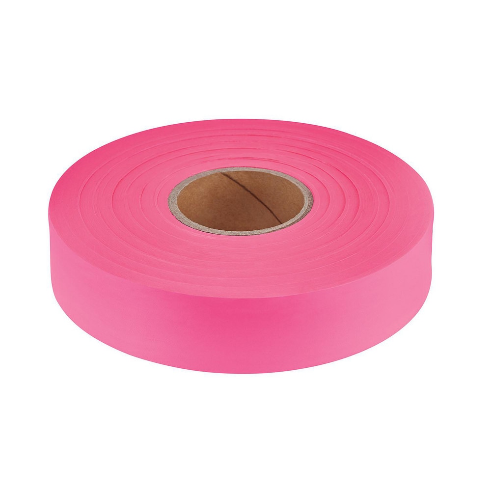 Barricade & Flagging Tape; Legend: None ; Material: Plastic ; Overall Length: 600.00 ; Color: Pink ; Features: Options for Uses Could be: Surveying Work, Marking Trails, Marking Boundaries, etc.