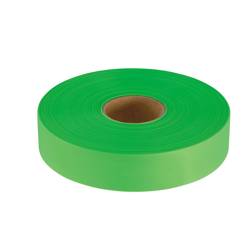 Barricade & Flagging Tape; Legend: None ; Material: Plastic ; Overall Length: 600.00 ; Color: Fluorescent Lime ; Features: Easy to Tear and Tie