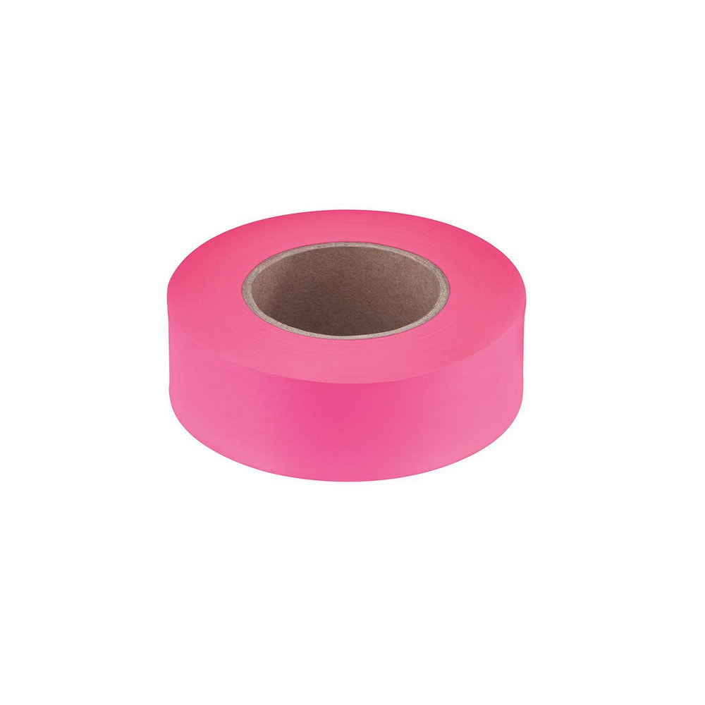 Barricade & Flagging Tape; Legend: None ; Material: Plastic ; Overall Length: 200.00 ; Color: Pink ; Features: Durable Plastic Remains Pliant in Cold Weather