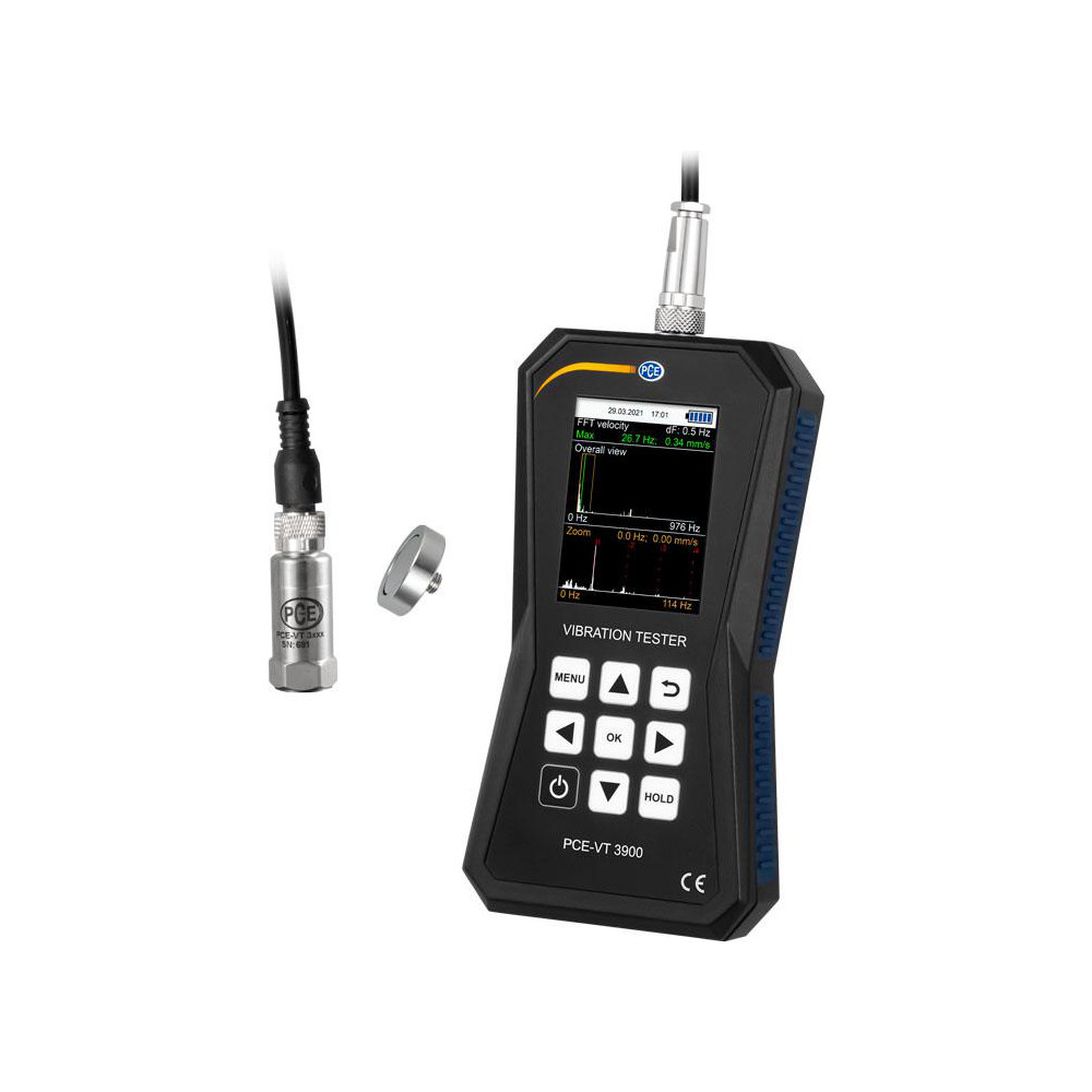 Extech - 10Hz to 1kHz (mm), LCD Vibration Meter Datalogger | MSC Direct