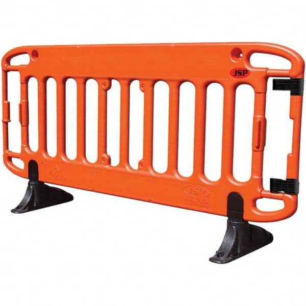 JSP Safety KBS070-300-830 Railing Barriers; Type: Barrier ; Barrier Type: Barricade ; Length (Inch): 79 ; Height (Inch): 40in; 40 ; Base Diameter (Inch): 12; 12in ; Rail Diameter (Inch): 2 