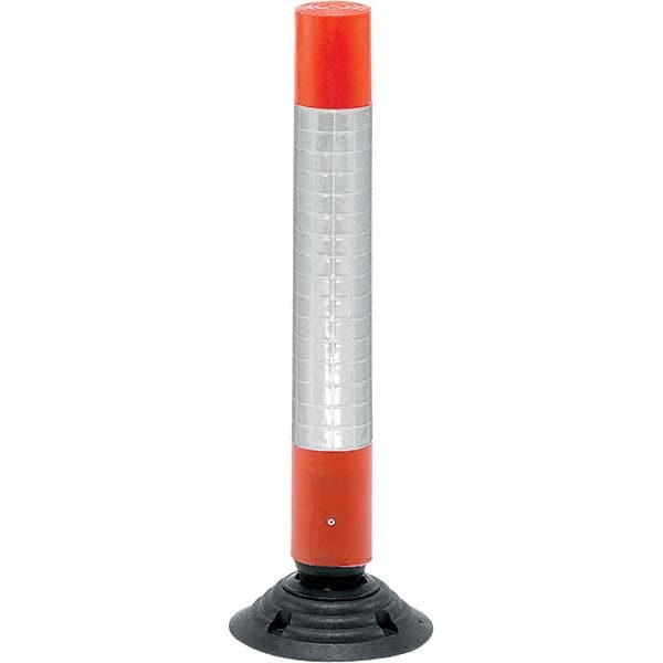JSP Safety JER069-200-600 Traffic Barrels, Delineators & Posts; Material: HDPE; Polyethylene ; Reflective: Yes ; Reflective Bands: Yes ; Base Needed: Yes ; Height (Inch): 30 ; Height (Decimal Inch): 30 