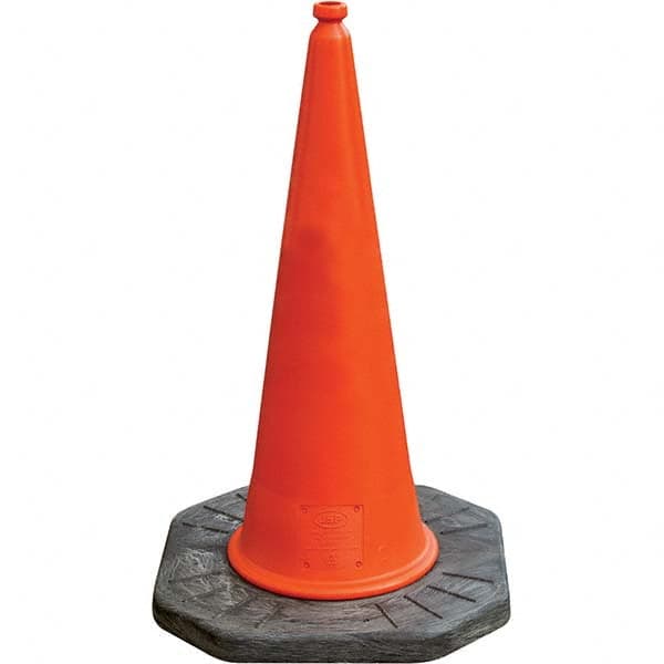 Rigid Cone: Polyethylene, 39" OAH, High-Visibility Orange