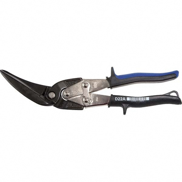 Long Cutting Jaw Journeyman Snips: 10-1/2" OAL, 2-1/2" LOC, Forged Steel Blades