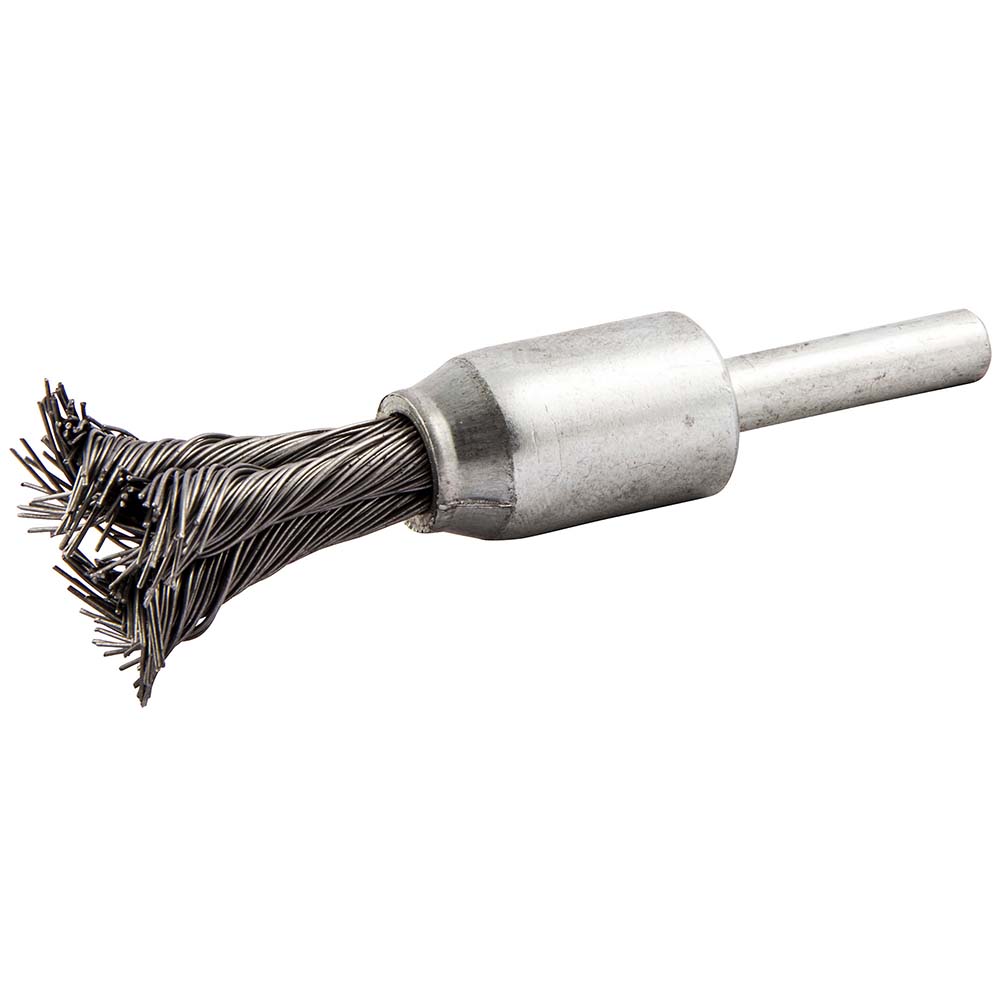 Norton End Brushes 1/2" Dia, Carbon Steel, Knotted Wire MSC