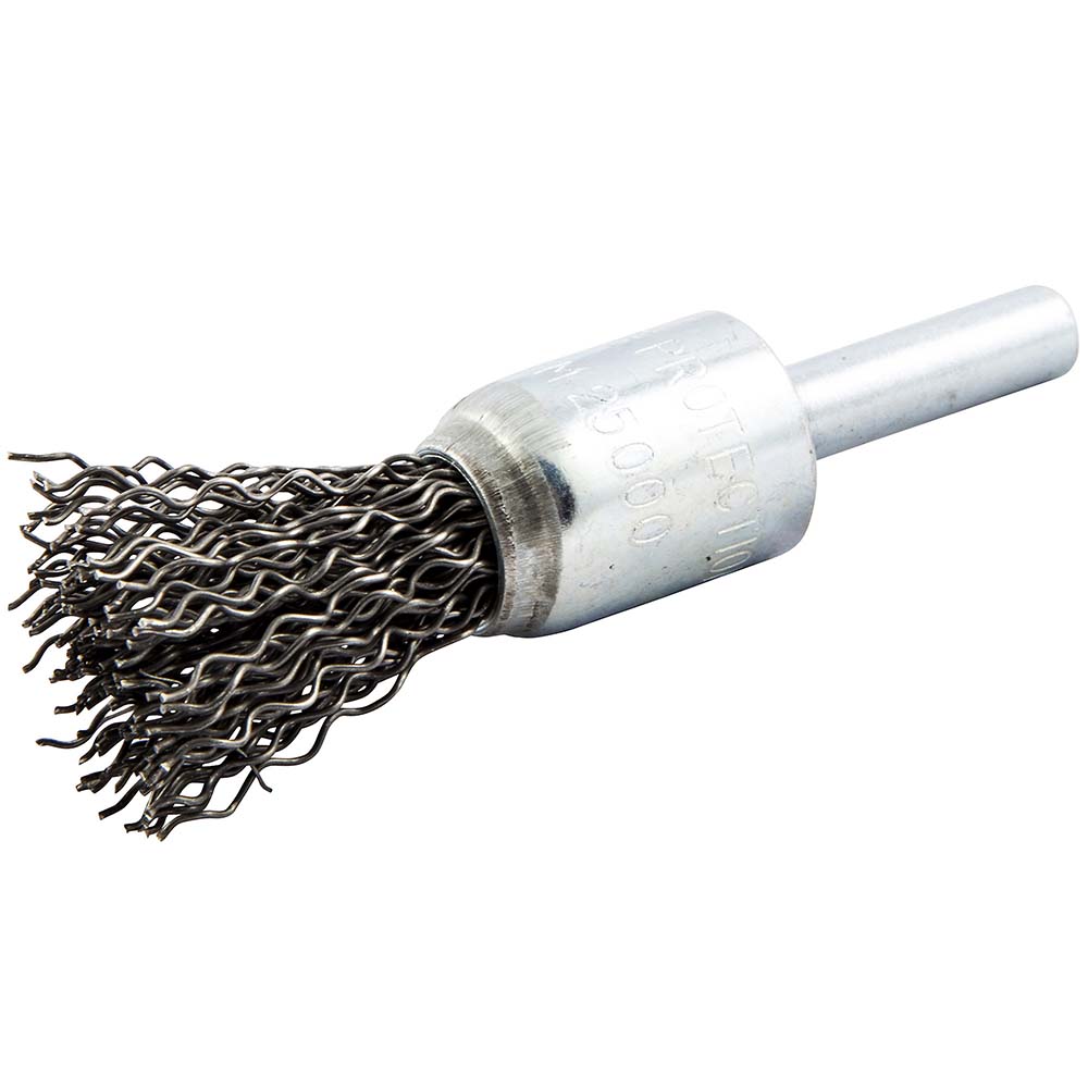 Norton End Brushes 1/2" Dia, Carbon Steel, Crimped Wire 29993300