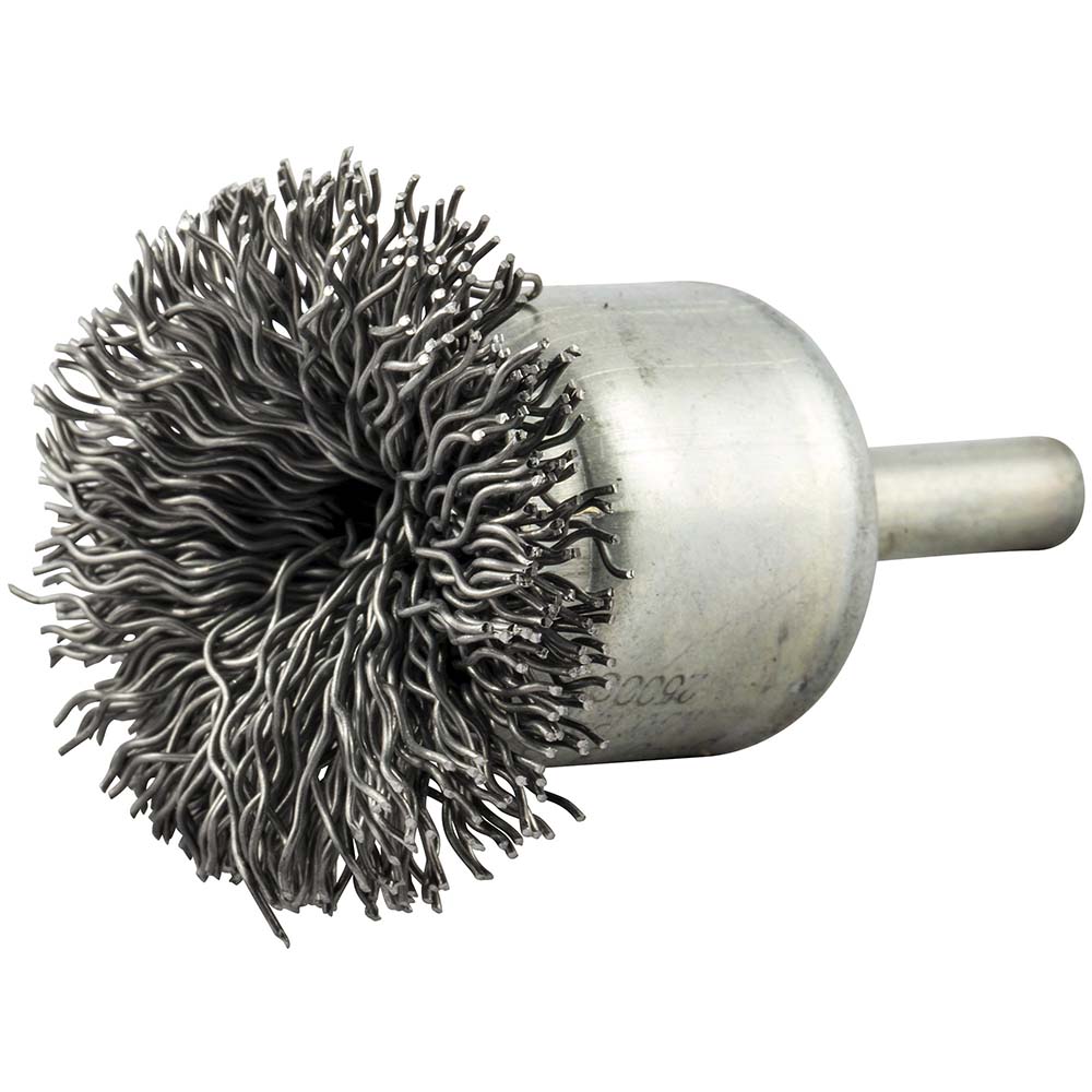 Norton 11/2" Diam Carbon Steel Crimped End Brush 29993318 MSC Industrial Supply