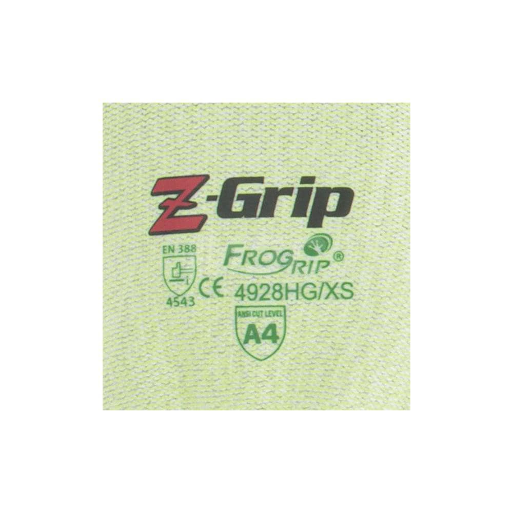 FroGrip Z-Grip 4928HG Hi-vis Green A4 Cut Polyurethane Coated Gloves