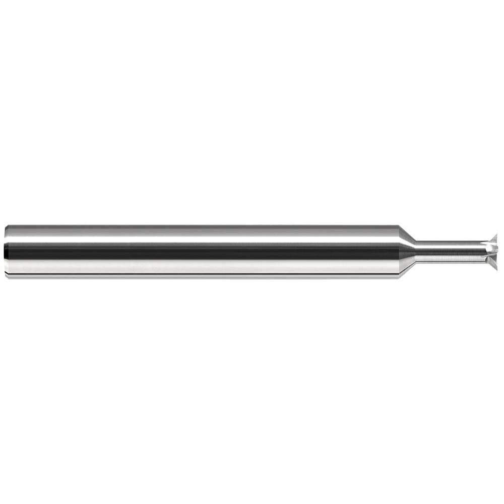 Back Chamfer: 1/2" Dia, 90 °, 0.088" Chamfer, 6 Flutes, Solid Carbide