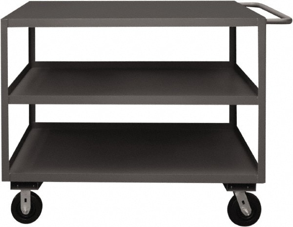 Durham RSC-3060-3-3K-T Service Utility Cart: Steel, Gray Image