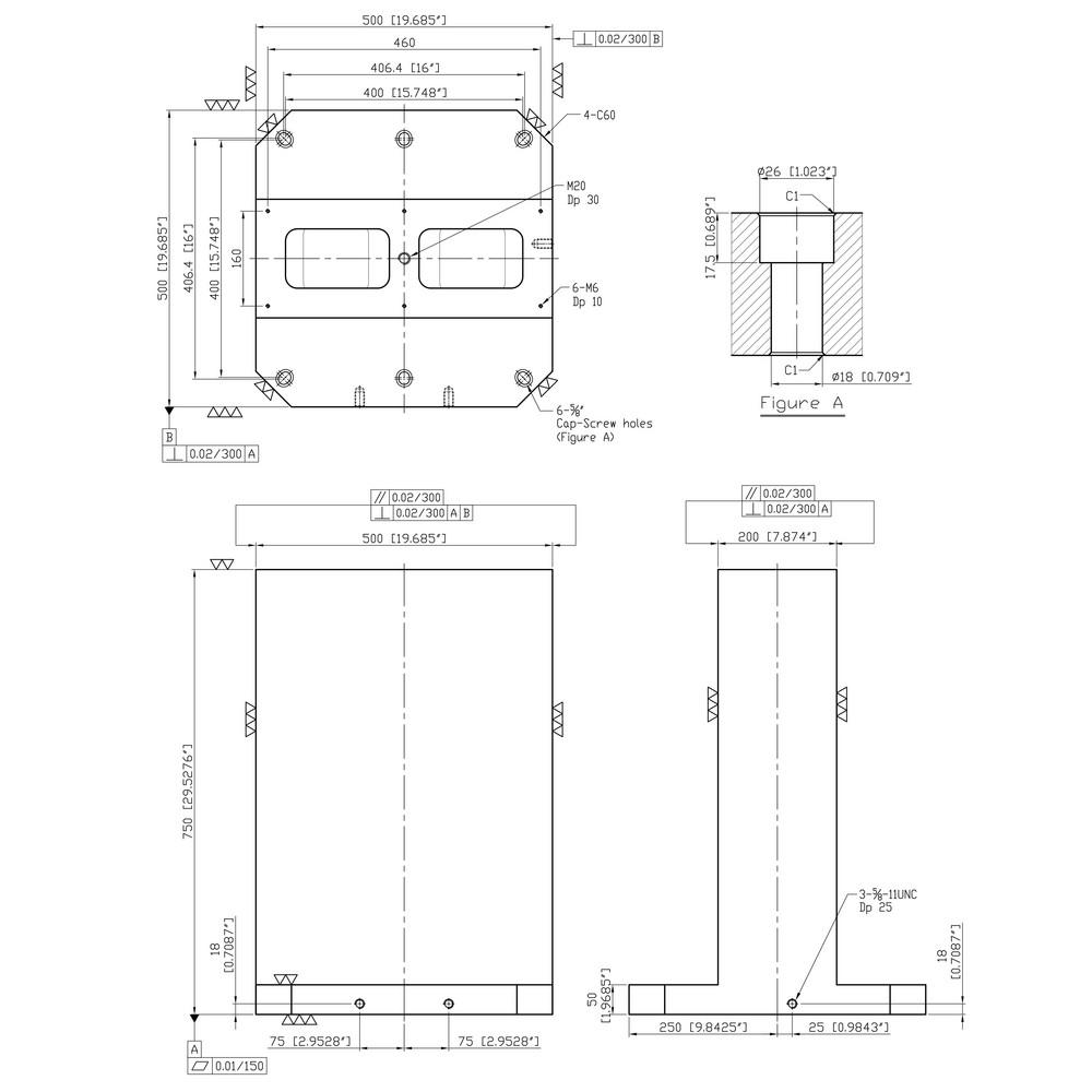 TombstoneCity - Fixture Columns; Column Shape: T-Style; Square Size ...