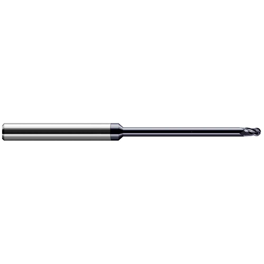 Harvey Tool 953362-C6 Ball End Mill: 0.062" Dia, 0.093" LOC, 4 Flute, Solid Carbide Image