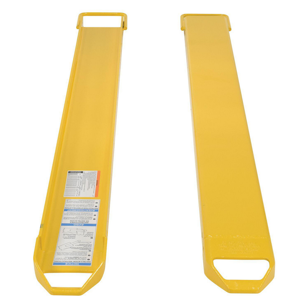 Forklift Fork Extensions: 4000.000 lb Capacity, 6 x 2-1/2" Fork Pocket - Use with Class II & III Forks Only