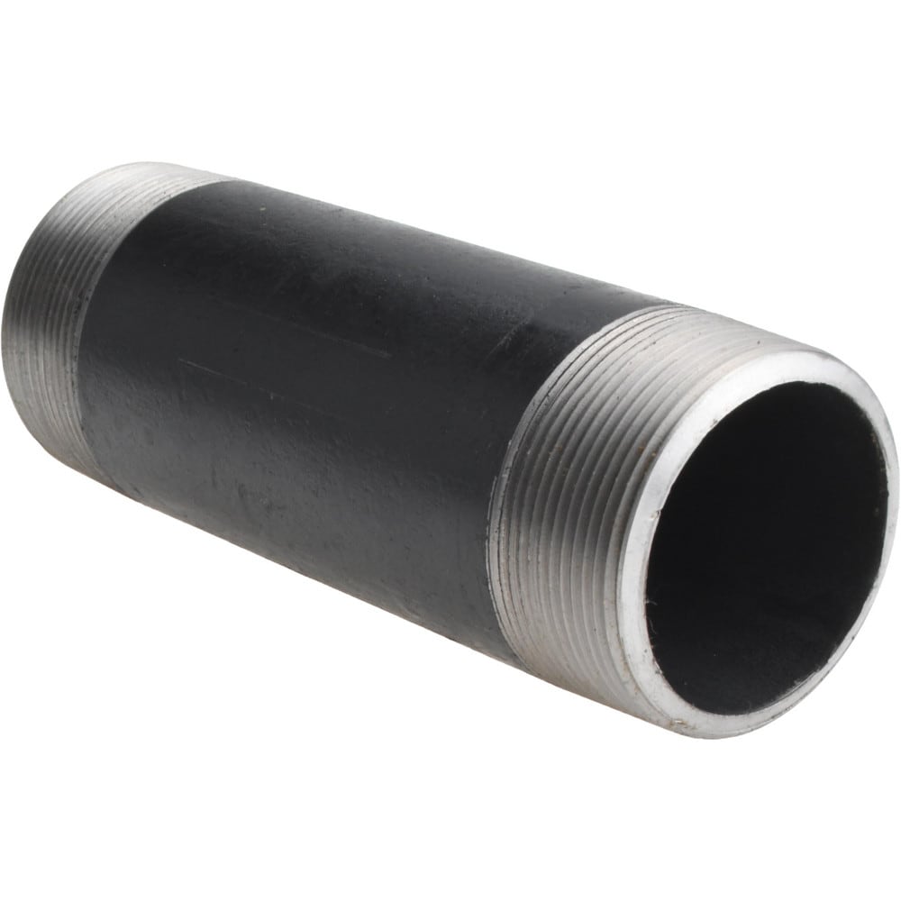 Black Pipe Nipple: 2" Dia x 6-1/2" Long, Schedule 80