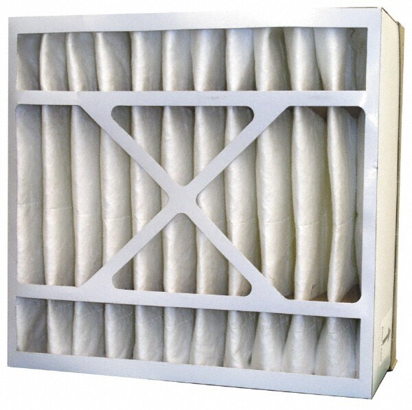 Pleated Air Filter: 16-5/16 x 16-3/16 x 8-5/16", MERV 8, Wire-Backed Pleated