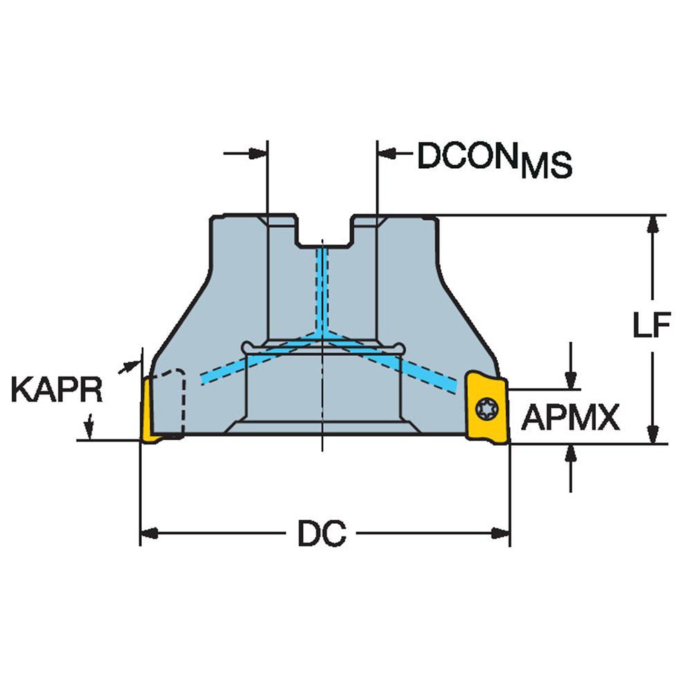 Sandvik Coromant 419R-1405E-MM 2040 Carbide Milling Insert Positive Chip Breaker Pack of 10 0.08 mm Corner Radius