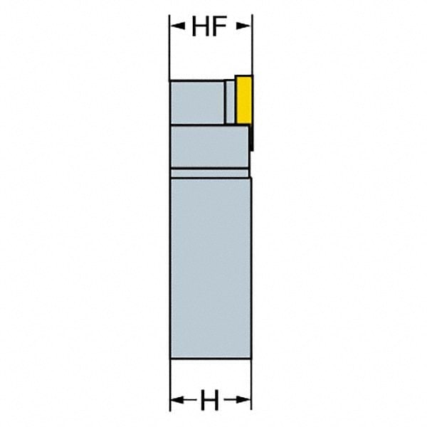 1 Insert Size Neutral Sandvik Coromant SVVBN 08 2 Turning Insert Holder Square Shank VBMT 2 Steel External Screw Clamp 1.5 1//2 Width x 1//2 Height Shank 3.5 Length x 0.26 Width
