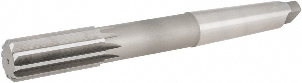 Hertel 2415164 Chucking Reamer: 1-1/4" Dia, 11-1/2" OAL, 3" Flute Length, Morse Taper Shank, High Speed Steel Image