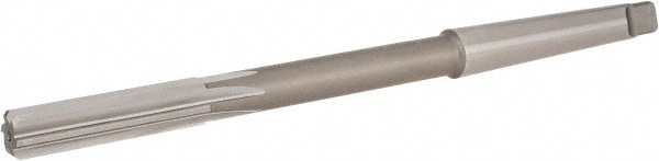 Hertel 2414209 Chucking Reamer: 5/16" Dia, 6" OAL, 1-1/2" Flute Length, Morse Taper Shank, High Speed Steel Image