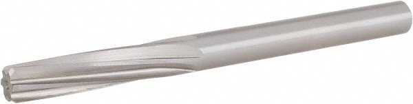 Hertel 72295272 Chucking Reamer: 27/64" Dia, 5-3/8" OAL, 1-3/4" Flute Length, Straight Shank, High Speed Steel Image