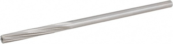 Hertel 2412120 Chucking Reamer: 3/16" Dia, 4-1/2" OAL, 1-1/8" Flute Length, Straight Shank, Cobalt Steel Image