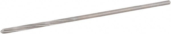 Hertel 2350080 Chucking Reamer: 1/8" Dia, 3-1/2" OAL, 7/8" Flute Length, Straight Shank, High Speed Steel Image