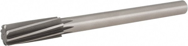 Hertel 2410561 Chucking Reamer: 7/8" Dia, 10" OAL, 2-5/8" Flute Length, Straight Shank, High Speed Steel Image