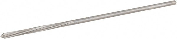 Hertel 2410066 Chucking Reamer: 3/32" Dia, 3" OAL, 3/4" Flute Length, Straight Shank, High Speed Steel Image