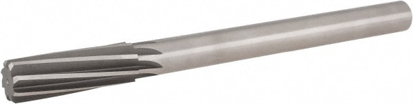 Hertel 2350569 Chucking Reamer: 7/8" Dia, 10" OAL, 2-5/8" Flute Length, Straight Shank, High Speed Steel Image