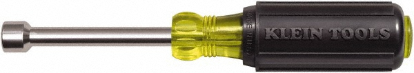 Klein Tools 7/16" Hollow Shaft Nutdriver - Cushion Grip Handle, 7-5/16" OAL | Part #630-7/16M