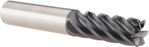 SGS 35115 Corner Radius End Mill: 1/2" Dia, 1-1/4" LOC, 0.03" Radius, 6 Flutes, Solid Carbide Image