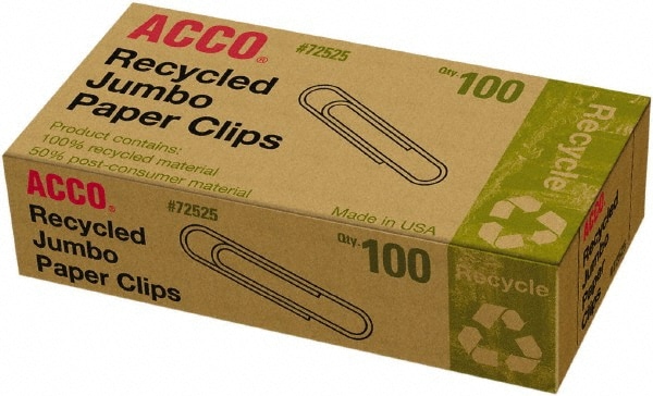 Acco Recycled Paper Clips ACC72525