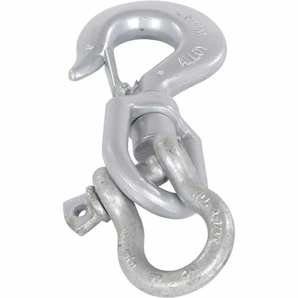 Vestil 3 Ton Capacity, Steel Swivel Hoist Hook 30245211 MSC