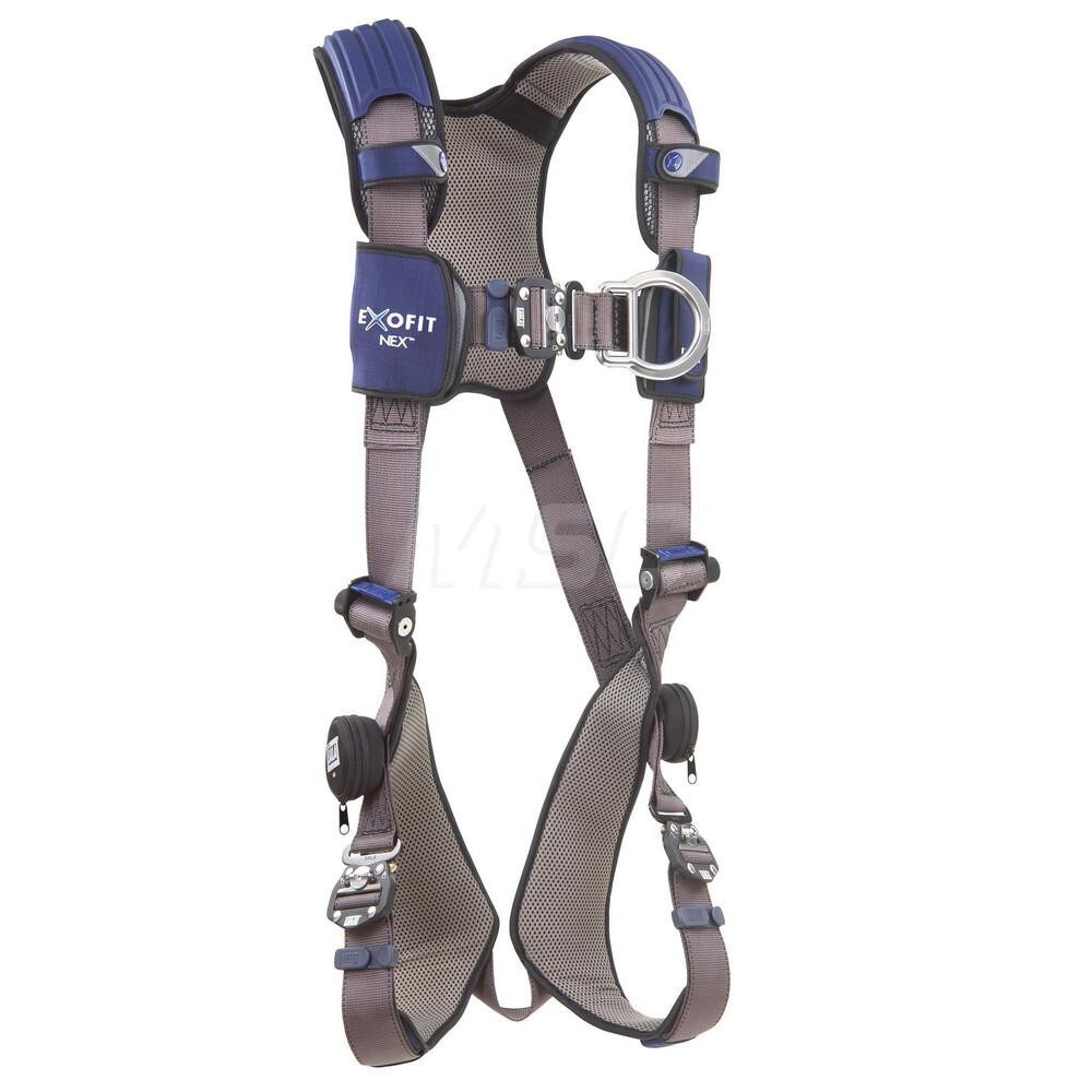 Fall Protection Harnesses: 420 Lb, Vest Style, Size Medium, For Climbing, Polyester, Back & Front