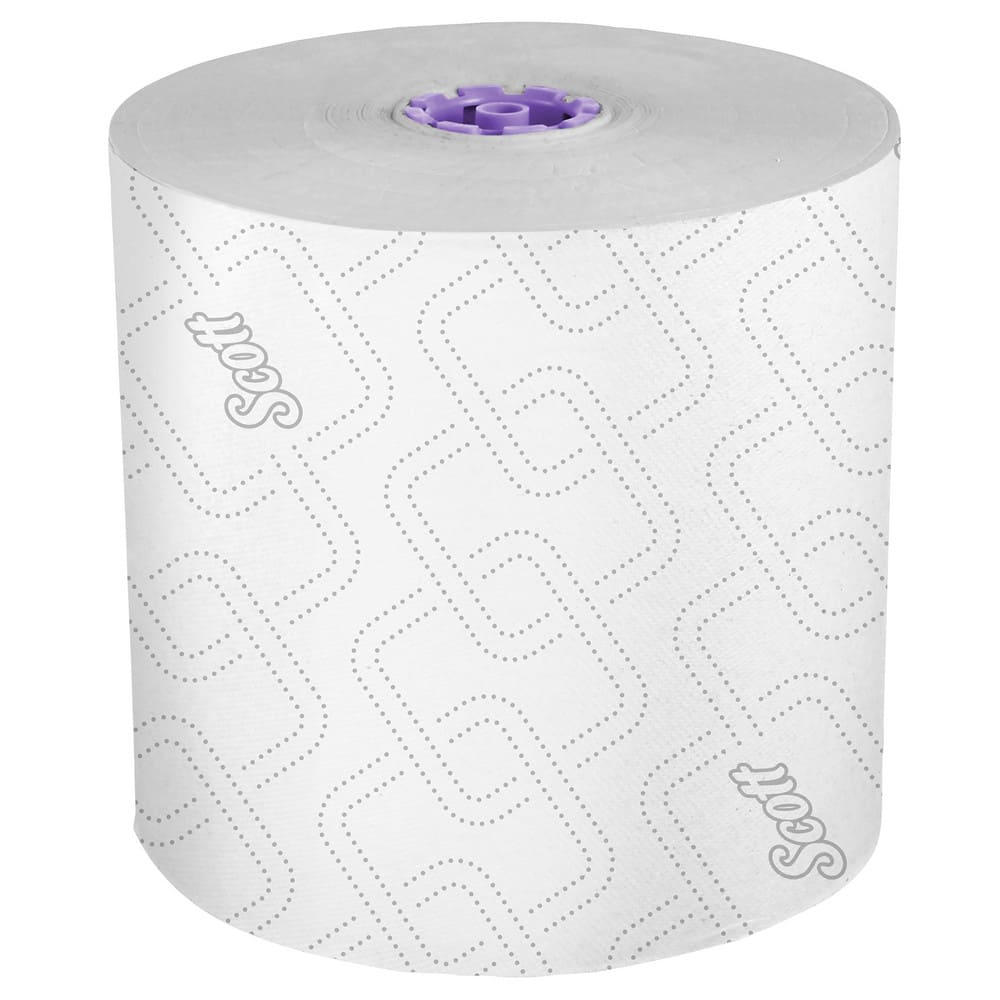 Scott Essential High Capacity Hard Roll Paper Towels with Absorbency Pockets (02001), For Use with Scott Essential Dispenser, Unperforated, White