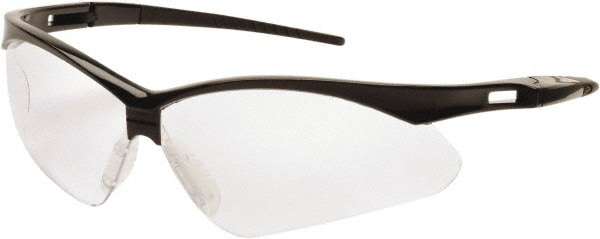 Safety Glass: Scratch-Resistant, Polycarbonate, Clear Lenses, Full-Framed, UV Protection