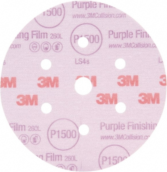 Hook & Loop Disc:  3" Dia,  600 Grit,  Aluminum Oxide